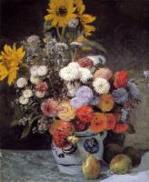 Renoir, Pierre Auguste - Mixed Flowers In An Earthware Pot